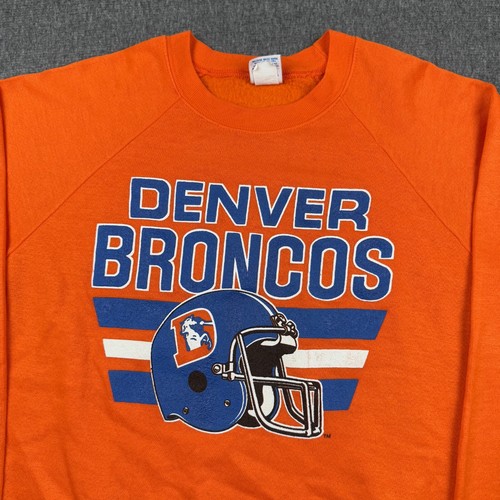 Felpa vintage Garan Denver Broncos uomo grande arancione NFL pullover anni 90 - Foto 2 di 7