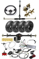 Go kart ATV 48V 1000W Motor 30" Rear Axle Differential Kit 4 Wheeler DIY Go Cart