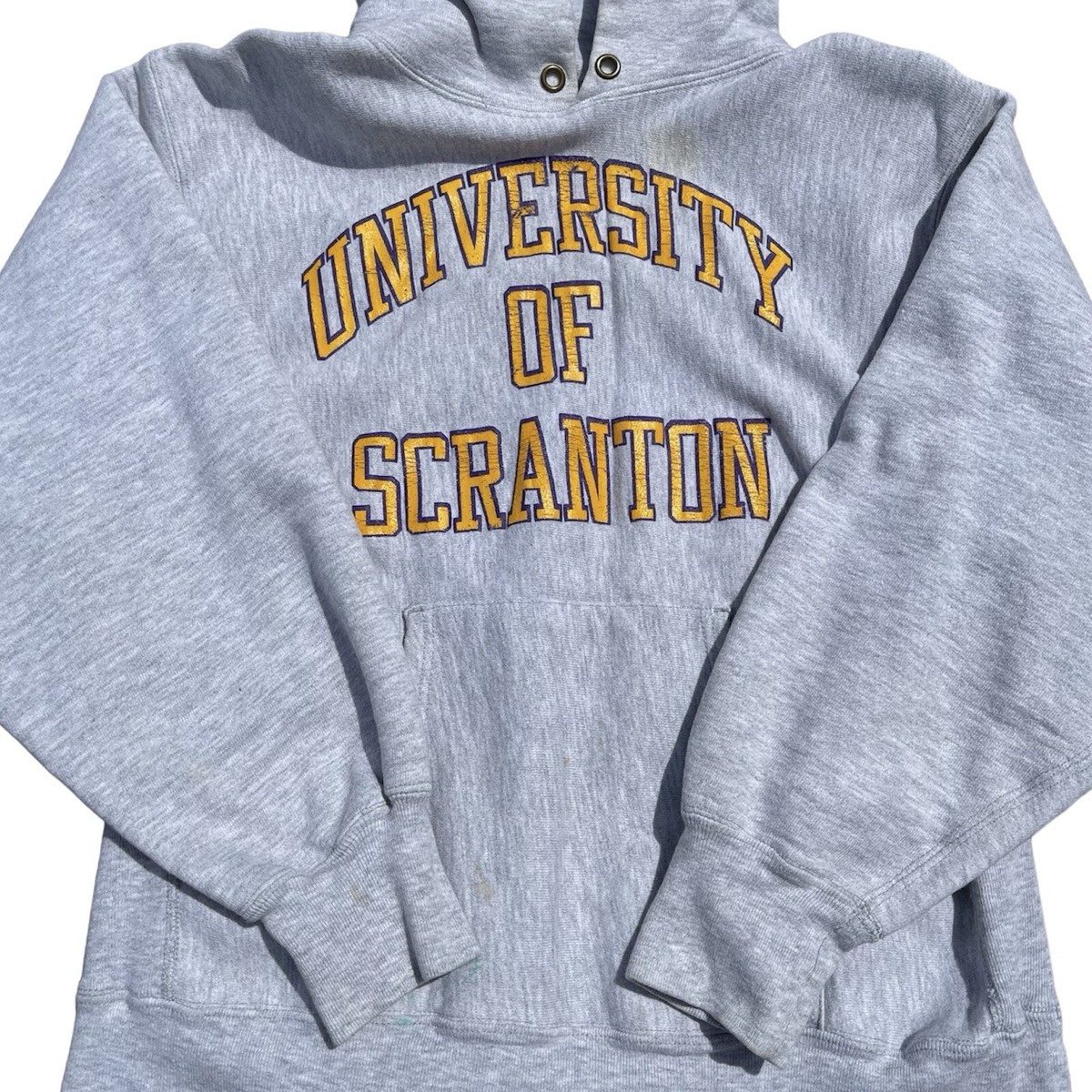 Vintage 80s Champion Reverse Weave University of Scranton Hoodie