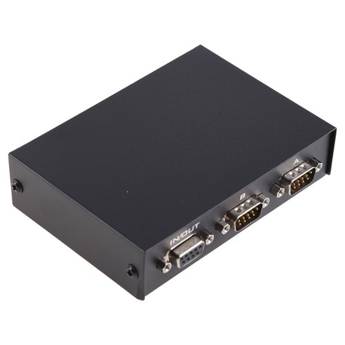 RS232 Manual Switch DB9 Pin Serial 2 Inputs 1 Output Switch Box Metal Housing - Picture 5 of 8