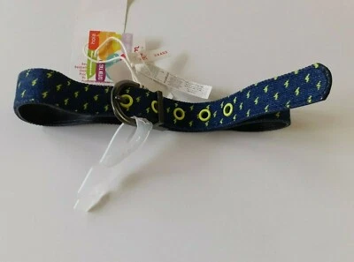 DPAM CEINTURE RÉVERSIBLE EN TOILE JEAN ET SIMILI CUIR TAILLE 3-4 ANS DENIM/NAVY - Photo 1/4
