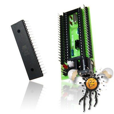 AT89S52 80C51 8051 DIP-40 MCU IC Board Adapter Entwickler Set