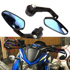 Motorcycle 7/8" 22mm End Bar Mirrors For Suzuki GSF1250 GSF600 GSX S1000 S750 DM
