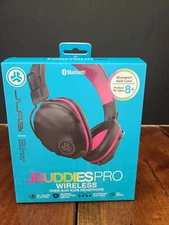 JLab JBuddies Studio Pro Over-Ear Wireless Headphones Folding Pink/Black