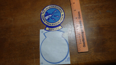  INTERNATIONAL FISH ASSOCIATION  MEBER STICKER   DECAL  BX B PLASTIC BAG 
