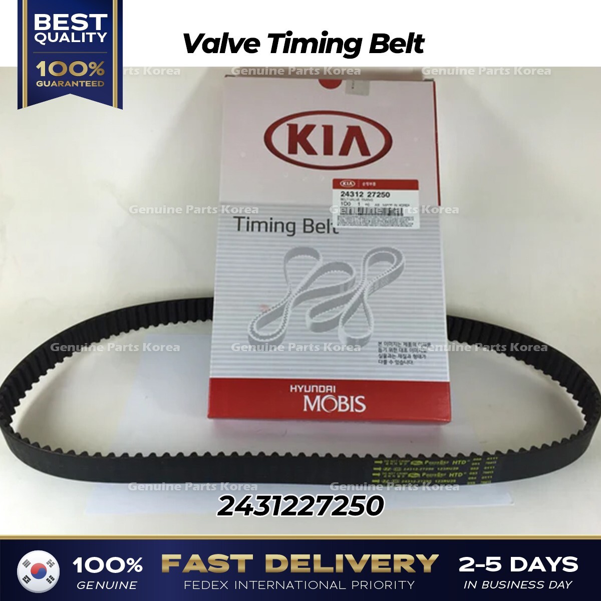 Genuine Hyundai Santa FE Camshaft Timing Belt 2431227250 for