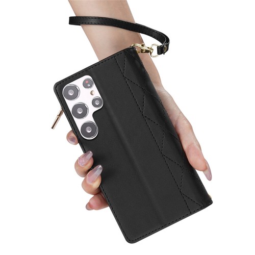 For Samsung S25 S24 S23 S22 S21 S20 Ultra Note20 Leather Zip Wallet Case Cover - Picture 31 of 64