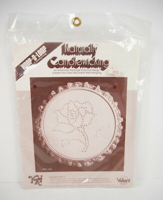 Hoop-d-loop candlewicking kit Valiant crafts Country Farmhouse Cottagecore Rose