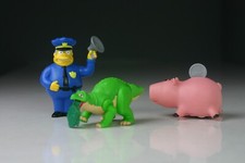 A set of 3 vintage Burger King kids meal toys