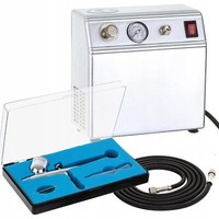 Airbrush-Kompressor Mit Druckminderer Und Manometer Auto Start/Stop