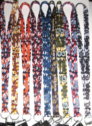 BALTIMORE RAVENS CAMO PRINT LANYARD KEYCHAIN KEY RING W/CLIP NFL LICENSED MERCH - Picture 4 of 4