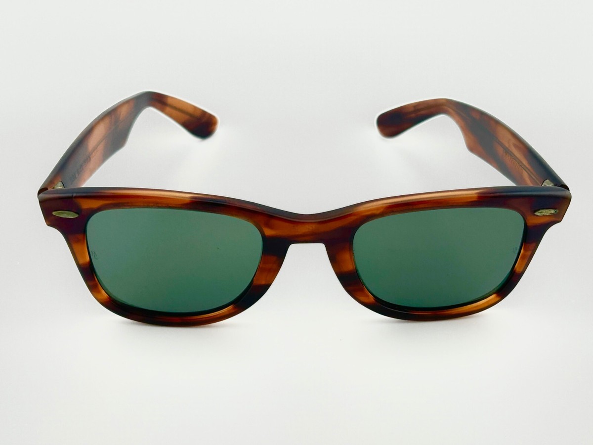 Vtg 1950s B&L Ray Ban Wayfarer 5024 Brown Mock Tortoise Vtg 1950s B&L Ray Ban Wayfarer 5024 Brown Mock Tortoise