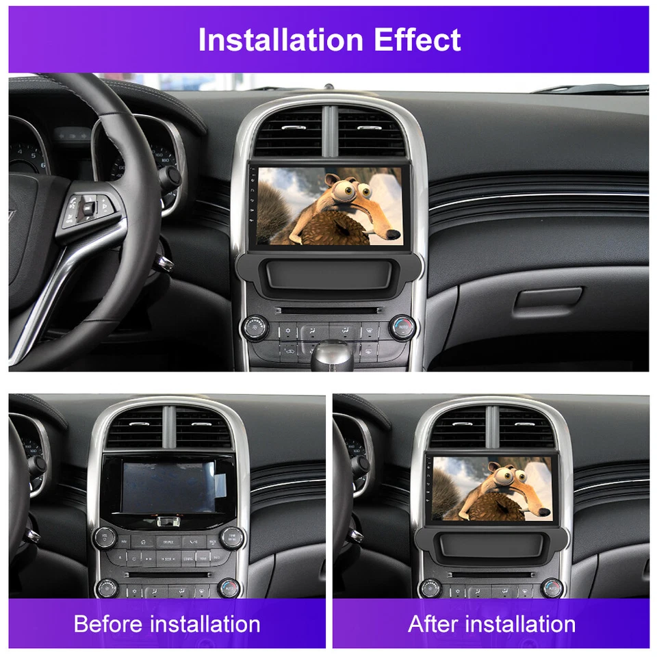 Radio estéreo para automóvil para Chevrolet Malibu 2011-2015 Apple CarPlay Android 13 navegación GPS Foto 4 de 4