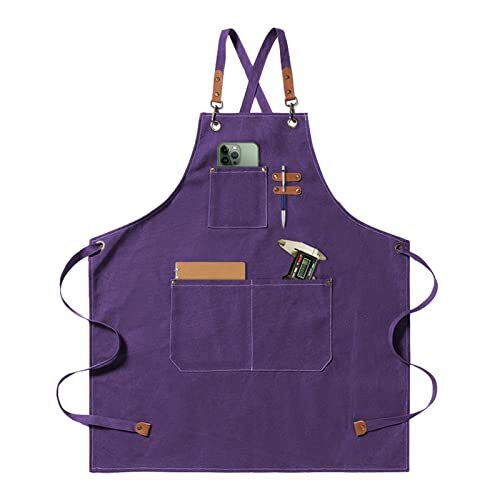 jiuzcare Grembiule da Cuoco Regolabile - Accessorio Cucina Uomo 68x76