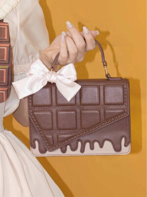 Lolita Girl Itabag Womens Chocolate PU Shoulder Bag Crossbody Bags Handbags Gift