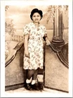 Vtg Found B&W Photo Filipino Woman Manila Philippines WW2 Snapshot Pacific