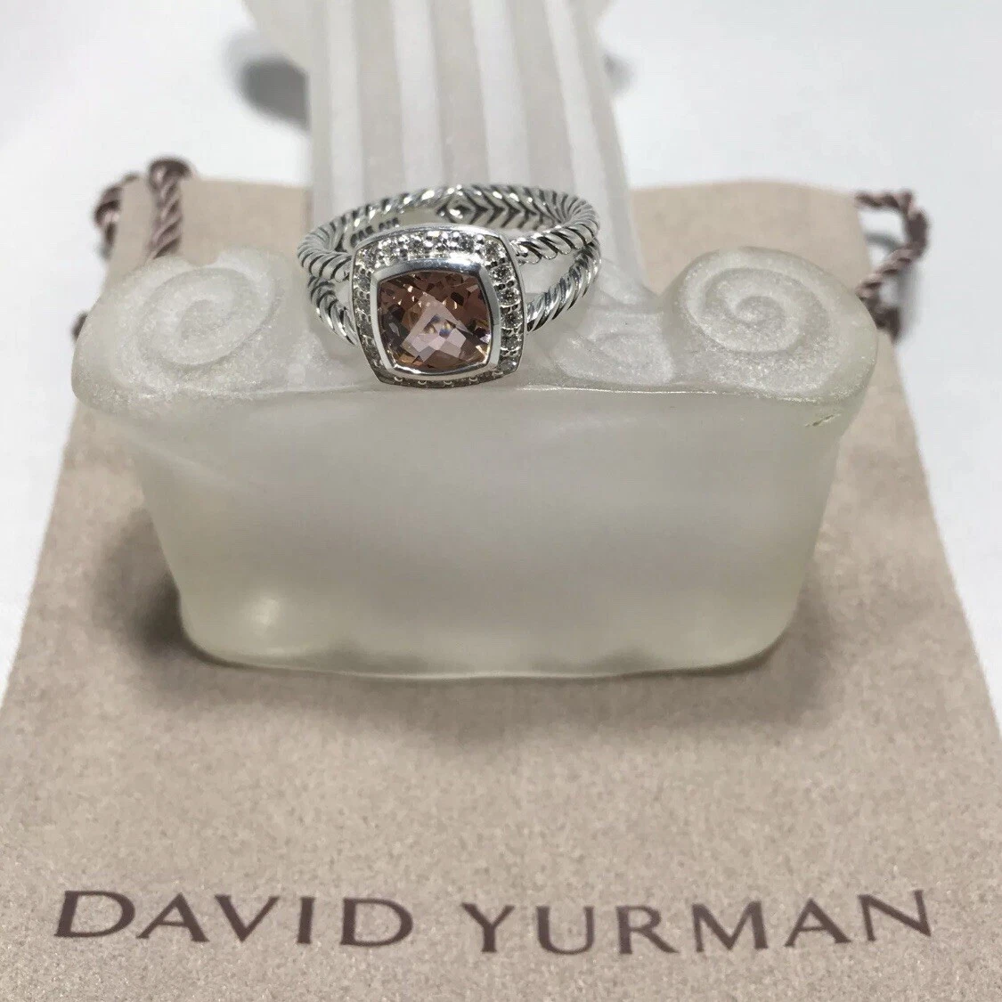 David yurman petite albion shop ring morganite