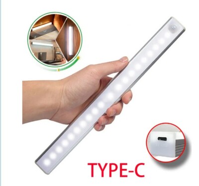 LED Motion Sensor Light Night Light Wireless USB Under Cabinet Light For Kitchen