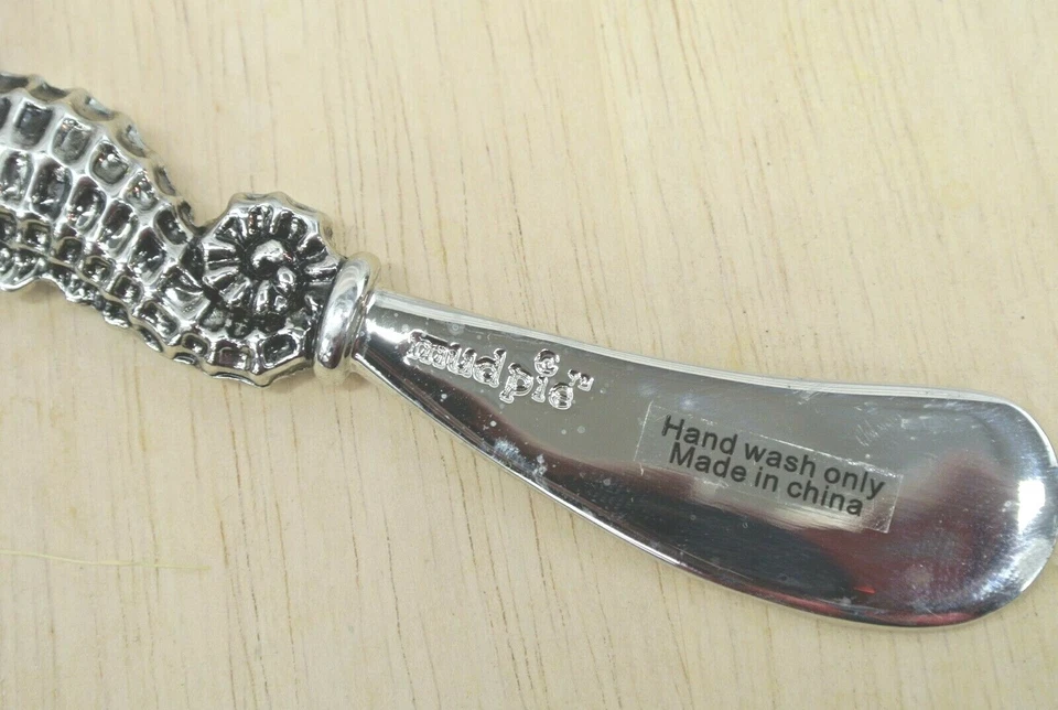 MUD PIE WOOD CUTTING BOARD WITH SEAHORSE KNIFE, 9-1/4" X 7-3/4" - Image 3 of 4