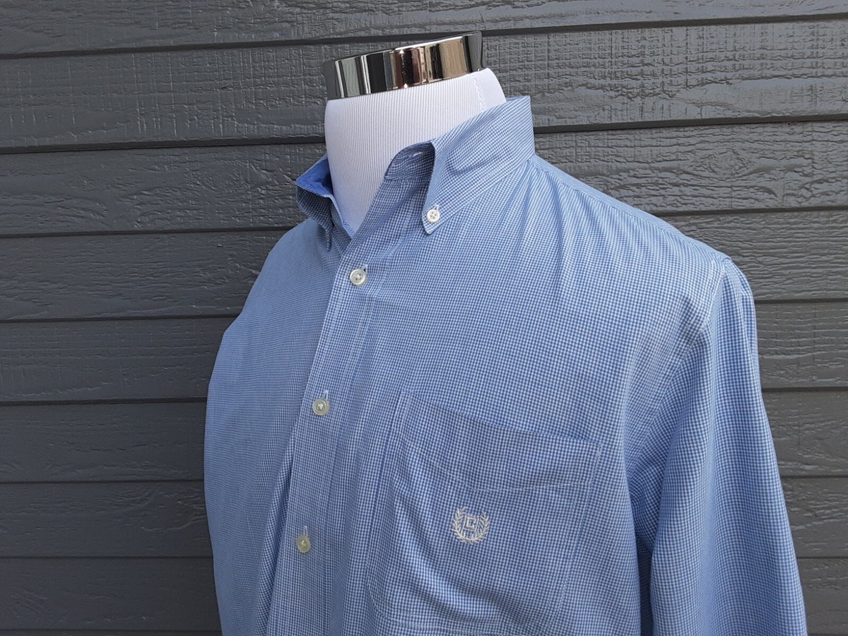 chaps dress shirt size chart CHAPS Men's Dress Shirt Size LARGE-SEE MEASUREMENTS