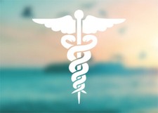 Caduceus EMT EMS - Vinyl Decal Outdoor Weatherproof