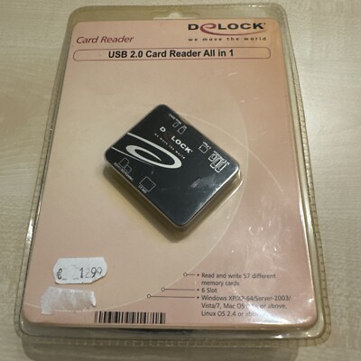 Delock USB 2.0 Card Reader | All in 1 Kartenleser | All-in-one | NEU & OVP