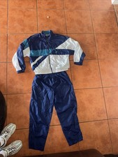 Nike Vintage Track Suit 90s Large Windbreaker SET RARE NAVY TURQUOISE