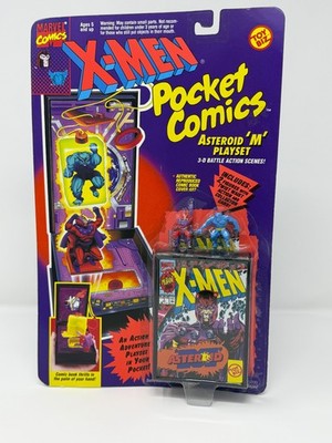 Unopened X-MEN Pocket Comics ''ASTEROID 'M' PLAYSET'' Marvel Comics 1994 TOYBIZ