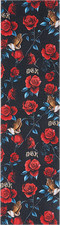 DGK Tiempo Roses Praying Hands 9 x 33 Grip Skateboard Griptape Sheet