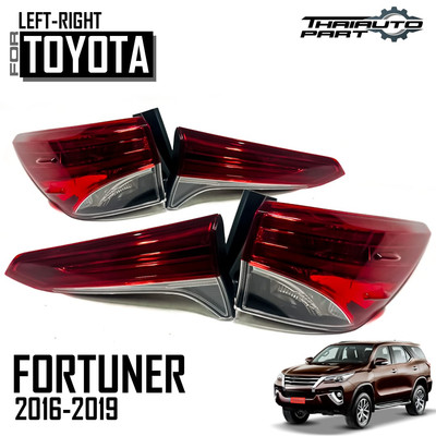 LR Left Right Set Tail Light Lamp LED Pair For Toyota Fortuner 2017-2019