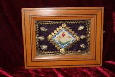 Ancien reliquaire époque Charles X avec 6 reliques