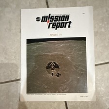 NASA Apollo 10 Mission Report Booklet Astronauts Space Travel June 17 1969