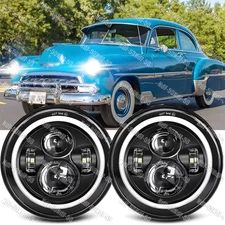 2x 7" inch Round LED Headlights Hi/Lo Beam for 1949-1952 Chevy Styleline Deluxe