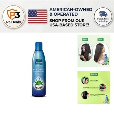 Aloe Vera Coconut Hair Oil - Deep Nourishment for All Hair Types, 5.1 Fl Oz