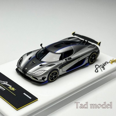 Tardis 1:64 Gray Scale Koenigsegg Agera RS Resin Model Car Collection Gifts 