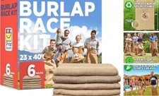 Potato Sack Race Bags, 23x40 - Set of 6, Fun Burlap Sacks for Kids  Pack of 6