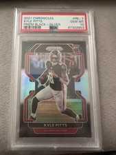2021 Panini Chronicles - Prizm Black Kyle Pitts #PB-7 Silver Prizm (RC)