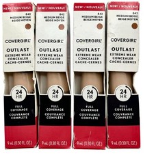 4 Pack Covergirl Outlast Extreme Wear Concealer 842 Medium Beige