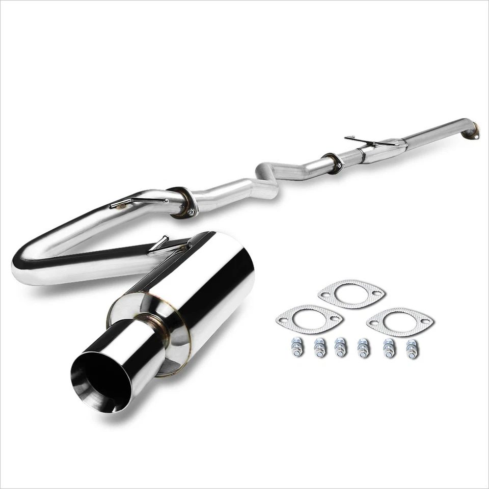 Sistema de escape Catback punta silenciador enrollada para 05-10 Scion tC cupé VVTI 2AZ 4" Foto 2 de 4