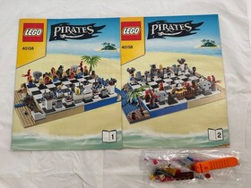 LEGO Pirates 40158 Chess Set, complete set with all pieces and instruction books