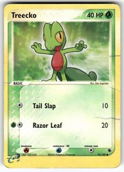 Treecko 76/109 Reverse Holo EX Ruby & Sapphire