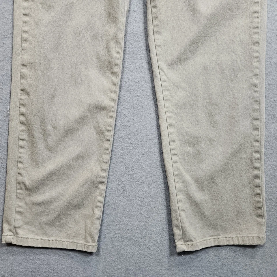 Izod Khaki Chino Pants Big Boys 16 Husky Beige Stretch Adjustable Waist 31x26 - Image 4 of 4
