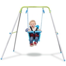 Sportspower My 1st Toddler Swing - Heavy-Duty Baby Indoor/Outdoor Swing Set w...