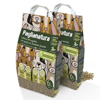 Paglianatura Kit 2 StüCk Einstreu FüR Nager Bioaktiv In Pellet 6Mm - Natural