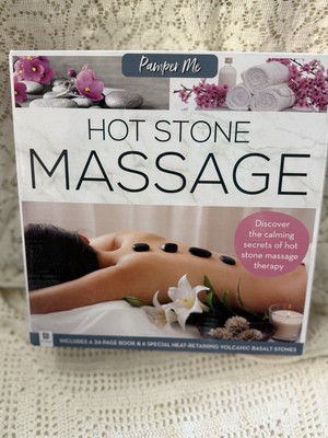 Pamper Me HOT Stone Massage Kit 6 Heat Retaining Stones 24 Page Book Techniques