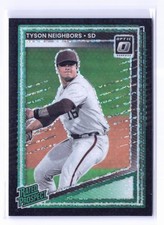 2025 Panini Donruss Rated Prospects Tyson Neighbors #181 Black Cirlces Prizm