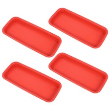  4 Pcs under Plant Water Trays Rectangular Saucer for Plants Drip Potted Flower