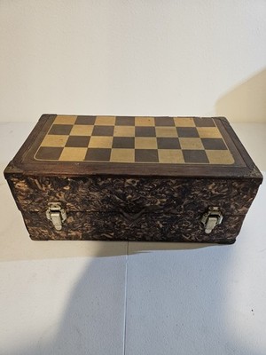 LOWE Traveling Chess Set Vintage Folding Board Game Made In USA