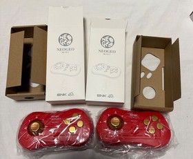 SNK NEO GEO mini Christmas Limited Console Complete Set Red Used Good Condition