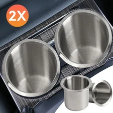 Universal For Car Truck Marine Boat Camper RV Stainless Steel Cup Drink Holders